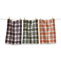 Autumn Plaid Dishtowel Set of 3