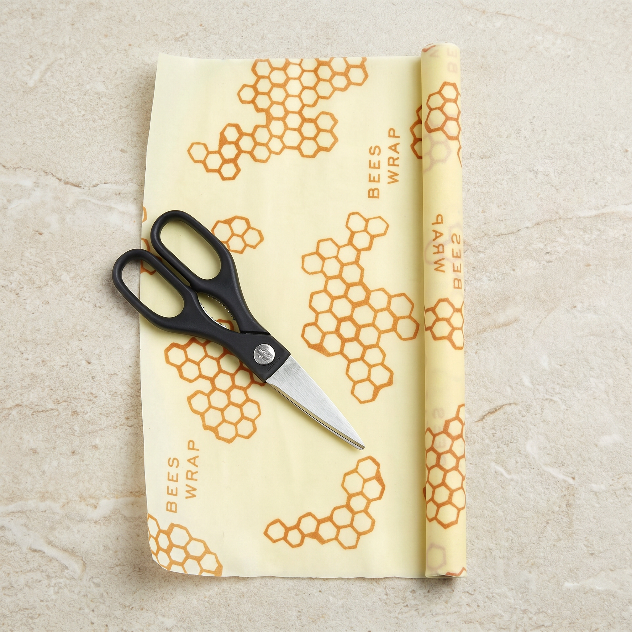 Beeswax Food Wrap Roll - Honeycomb Print
