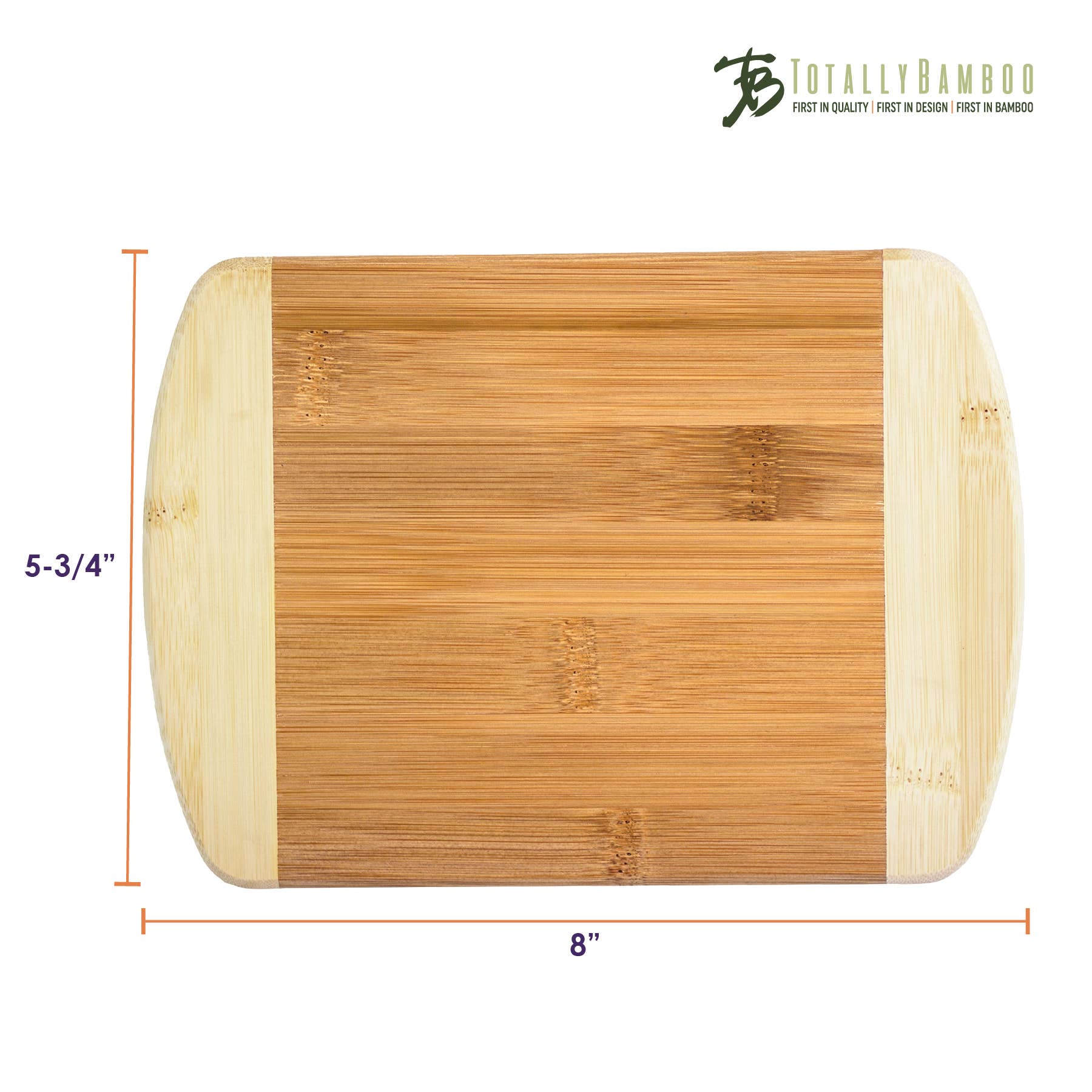 8" Two-Tone Small Bamboo Cutting/Bar Board