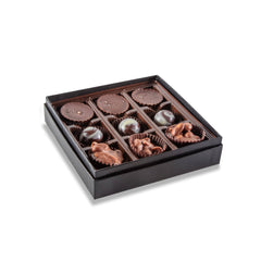 Bourbon Barrel Assorted Artisan Chocolates, 9 Piece Box