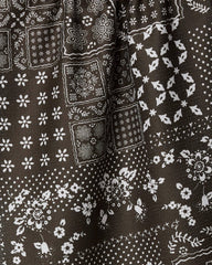 Blossoming Bandanna Brown Tea Towel