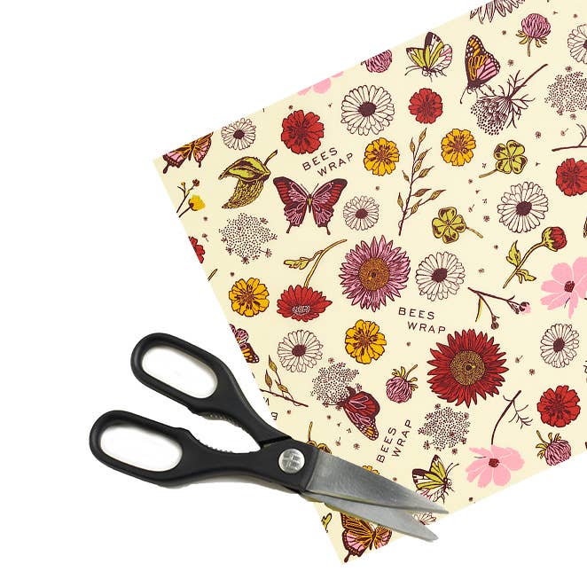 Beeswax Food Wrap Roll - Meadow Magic