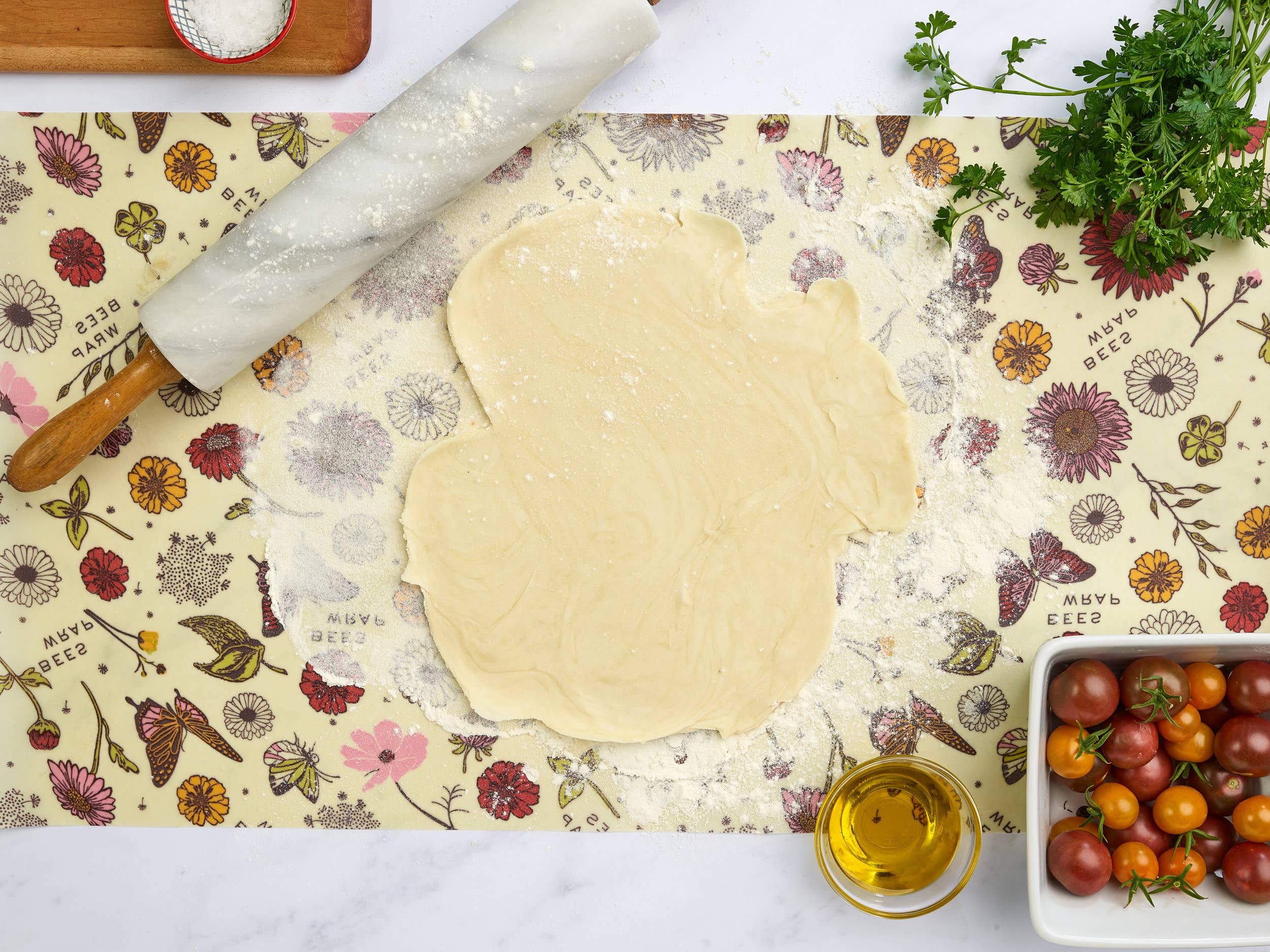 Beeswax Food Wrap Roll - Meadow Magic