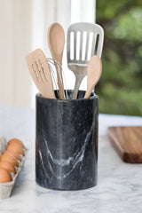 Black Marble Utensil Holder