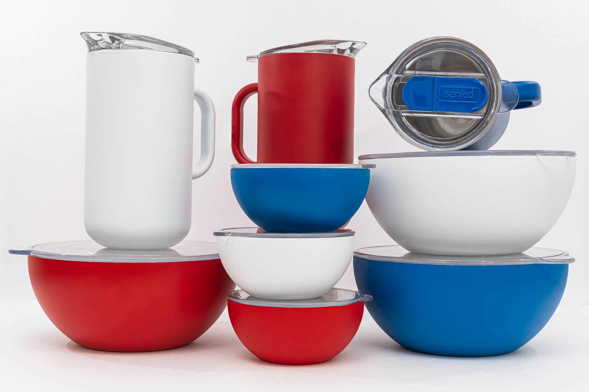America250: Serving Bowl in White Icing