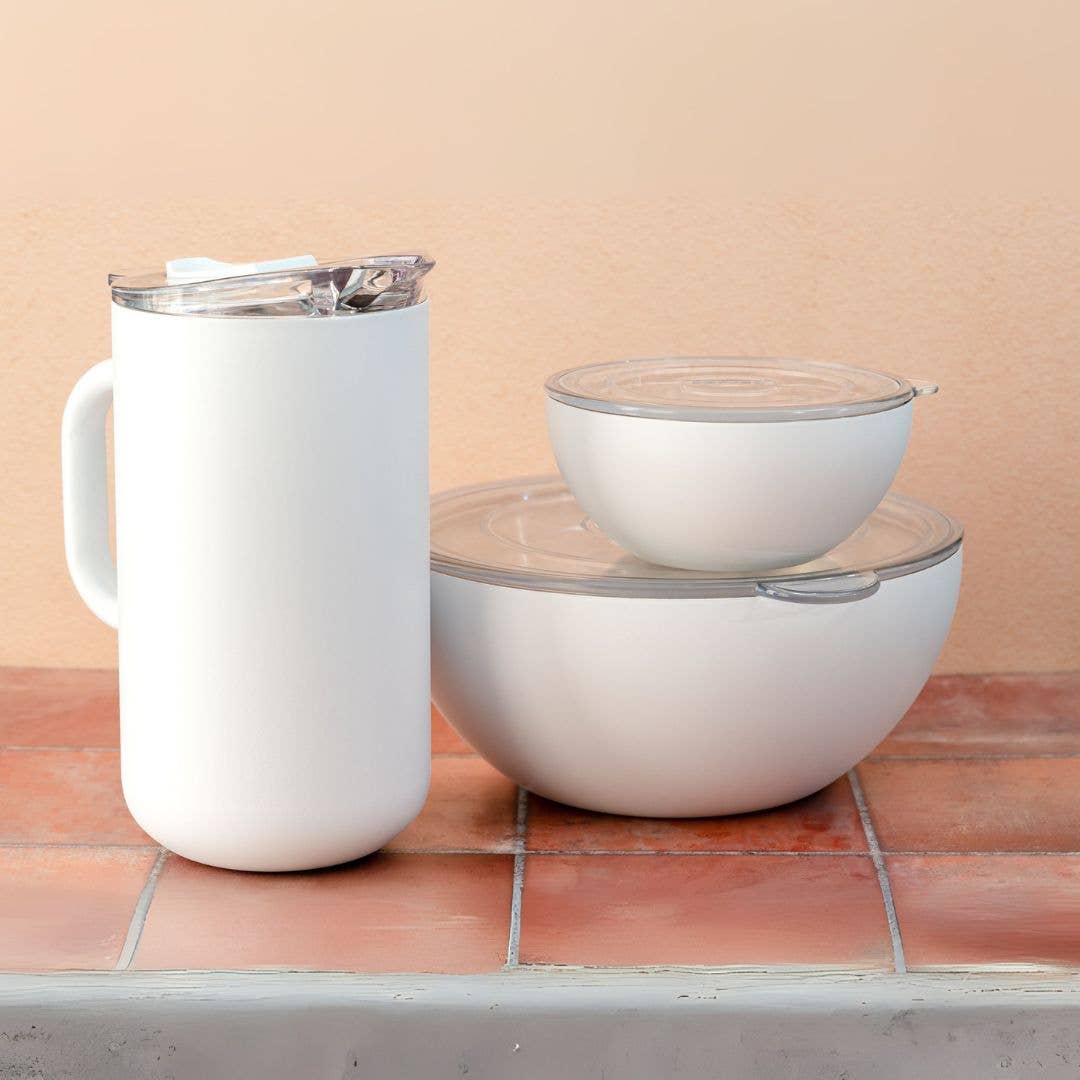 America250: Serving Bowl in White Icing
