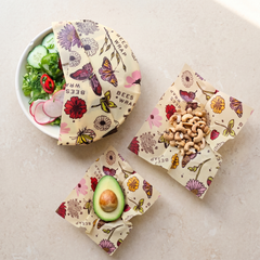 Beeswax Food Wraps 3 Pack - Meadow Magic