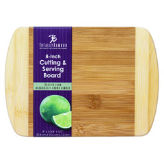 8" Two-Tone Small Bamboo Cutting/Bar Board