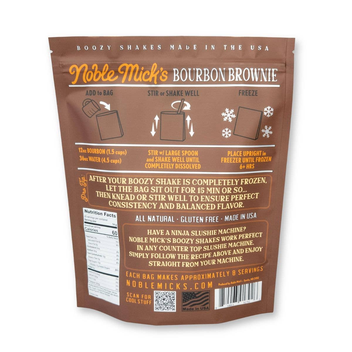 Bourbon Brownie Boozy Shakes Mix