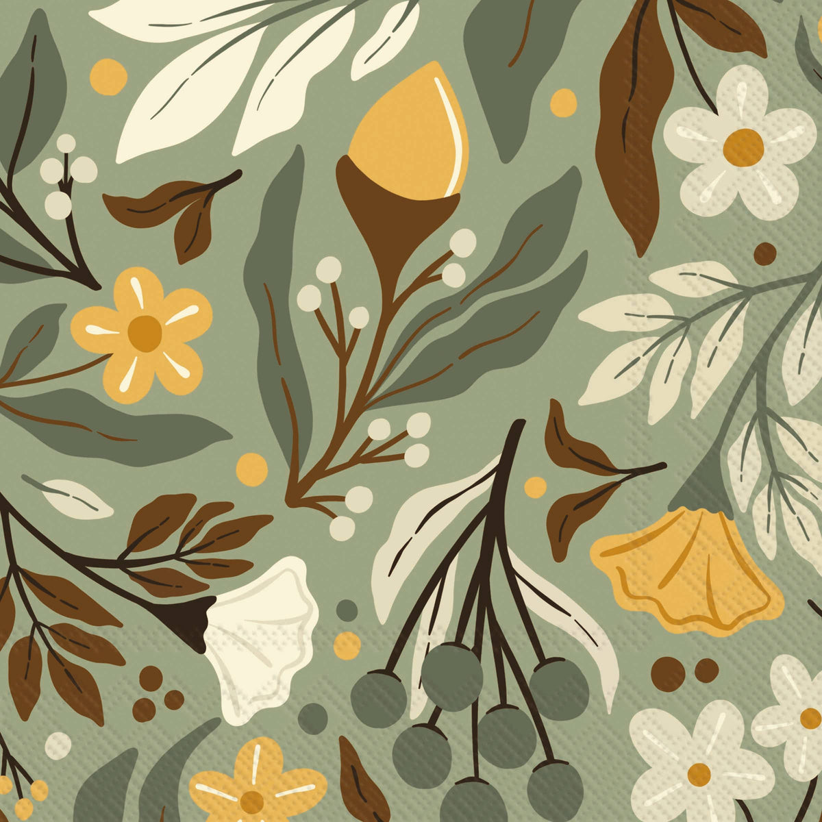Autumn Acorn Cocktail Napkins