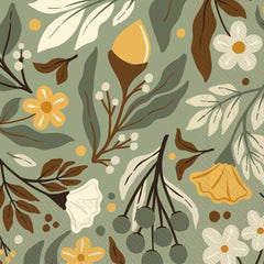 Autumn Acorn Cocktail Napkins