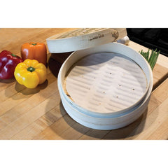 Bamboo Steamer 10", 3 Piece Set
