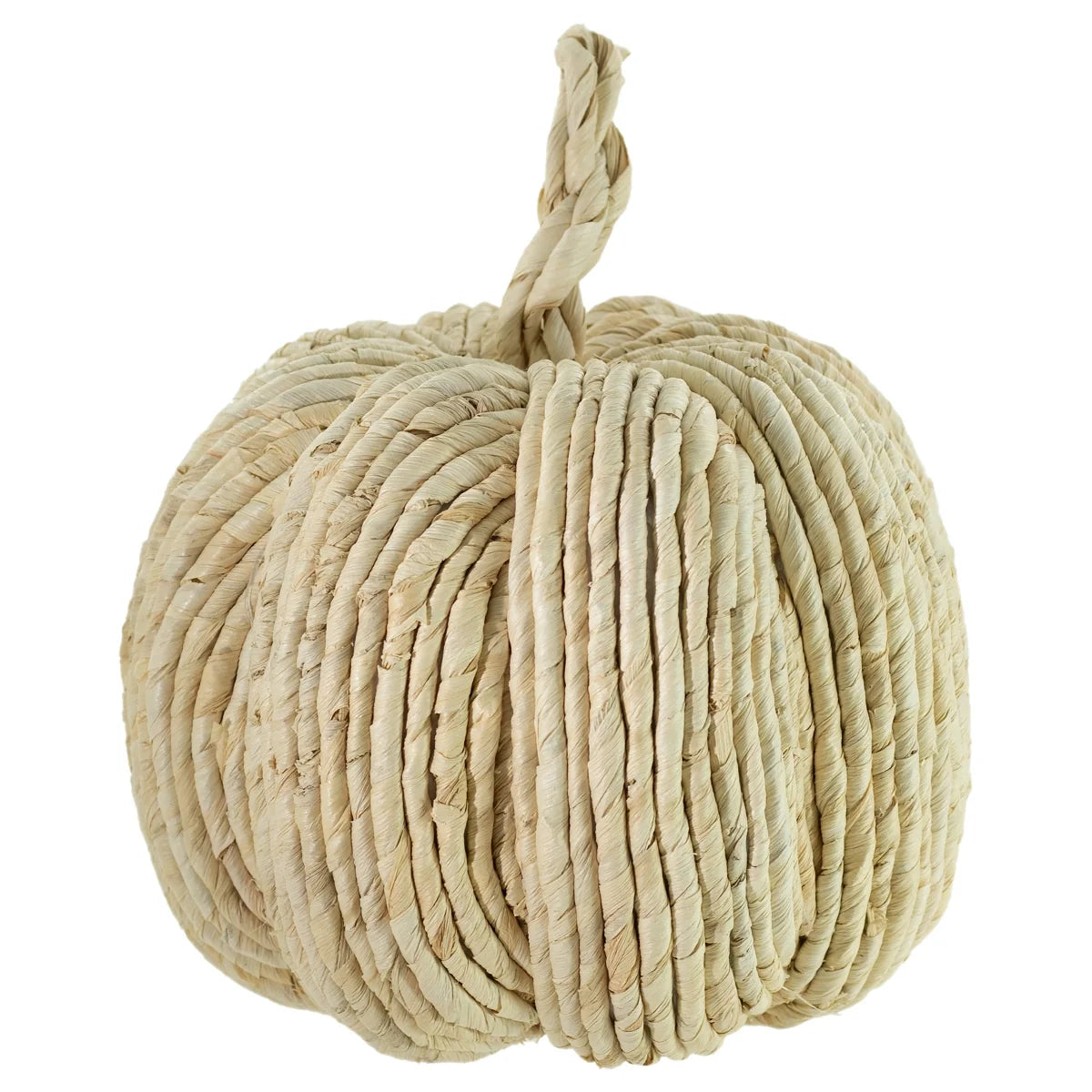 7.25" Natural Woven Pumpkin Small