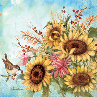Autumn Collage Lunch Napkin