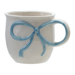 18 oz. Stoneware Mug with Bow Handle