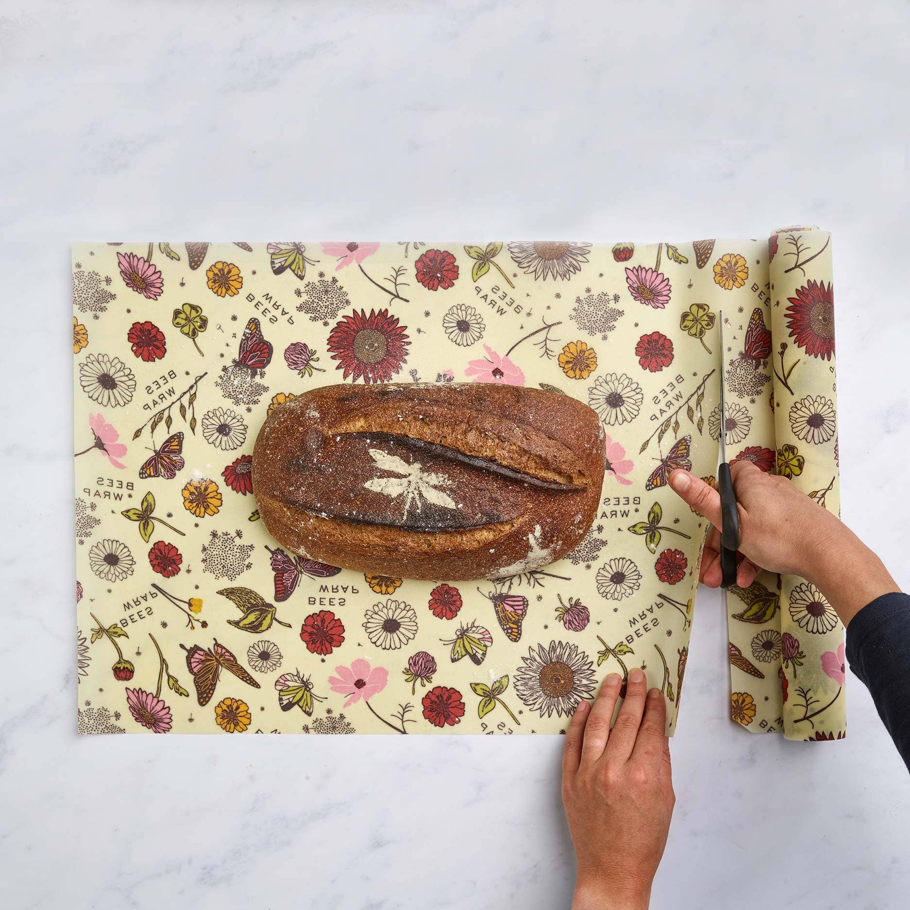 Beeswax Food Wrap Roll - Meadow Magic