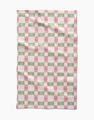 Be Merry Plaid Kitchen Tea Towel