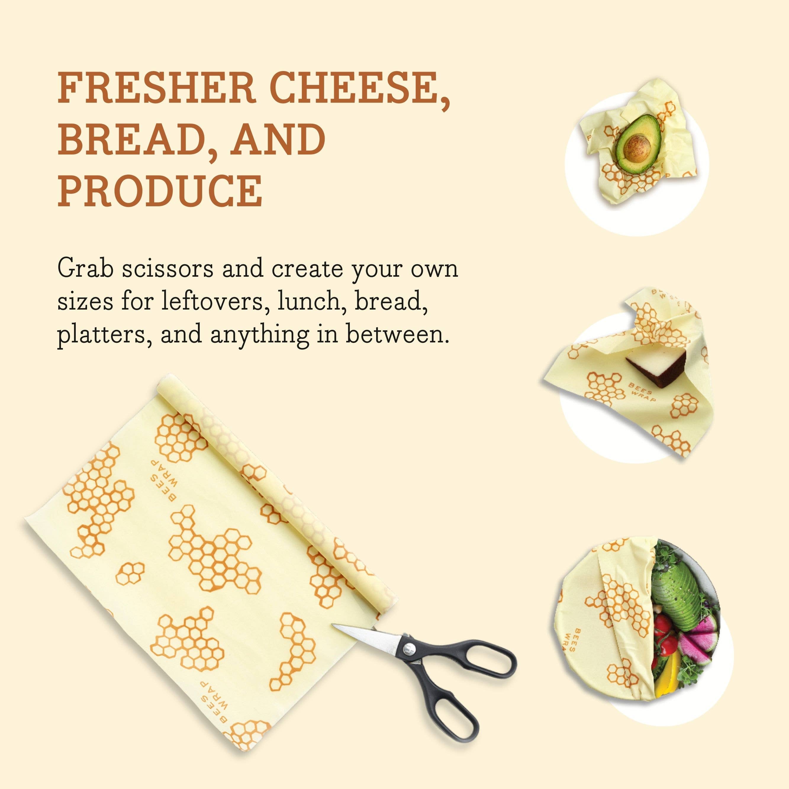 Beeswax Food Wrap Roll - Meadow Magic
