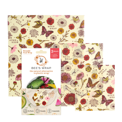 Beeswax Food Wraps 3 Pack - Meadow Magic