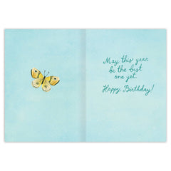 A Year of Wishes Book Stack Birthday Card