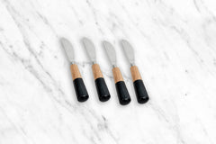 Black Stone & Wood Handle Spreader