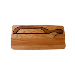Alder Bread Knife Board And Bread Slicer (Right Handed)