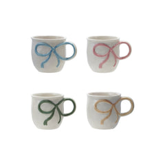 18 oz. Stoneware Mug with Bow Handle